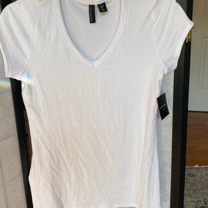 Cynthia Rowley white lightweight tee shirt